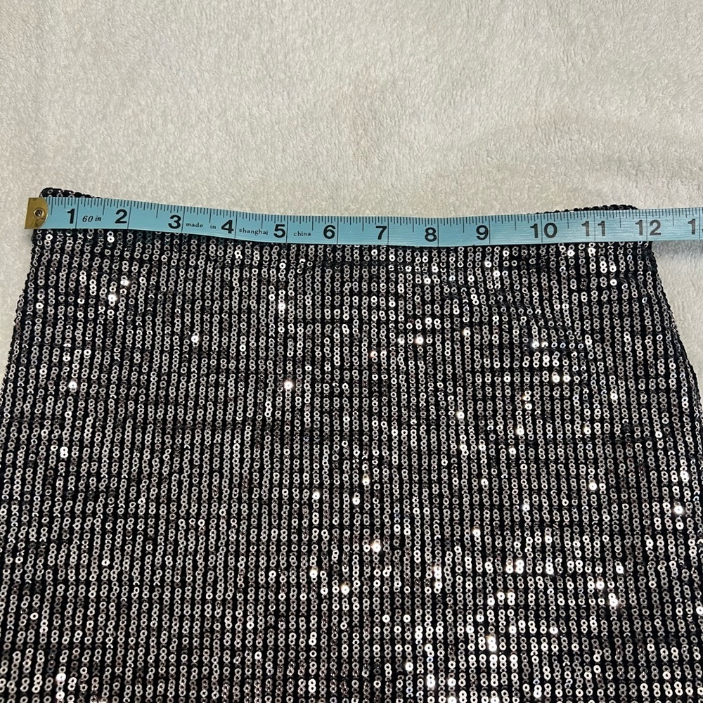 Chocolate Black Sequin Mini Skirt - Picture 3 of 5